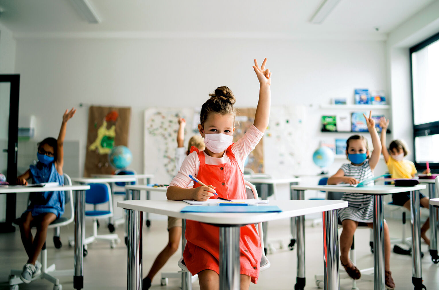 Students in masks RTSA